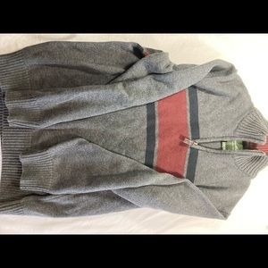Eddie Bauer 1/4 zip block sweater size Large